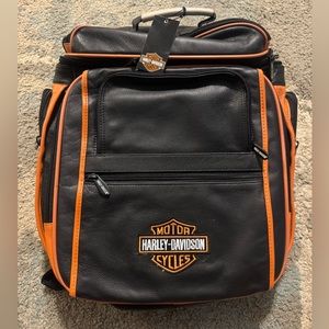 HARLEY DAVIDSON DELUXE LEATHER BACKPACK